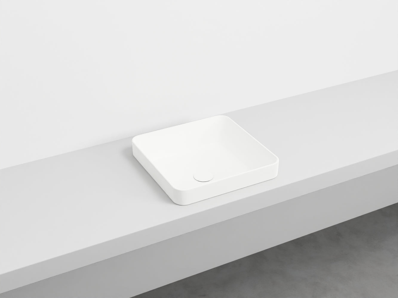 # LAVABO QUADRATO SEMINCASSO ENJOY - CIELO lavandino semi incasso in ceramica made in Italy