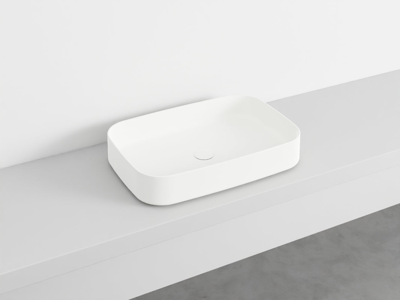 # LAVABO RETTANGOLARE da APPOGGIO SHUI COMFORT - CIELO lavandino in ceramica per bagno