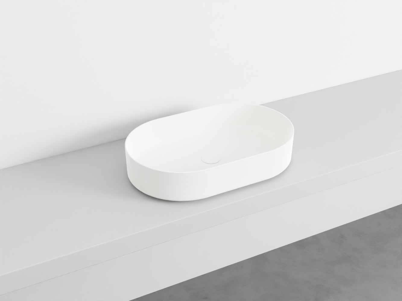 # LAVABO OVALE da APPOGGIO SHUI COMFORT - CIELO lavandino in ceramica per bagno