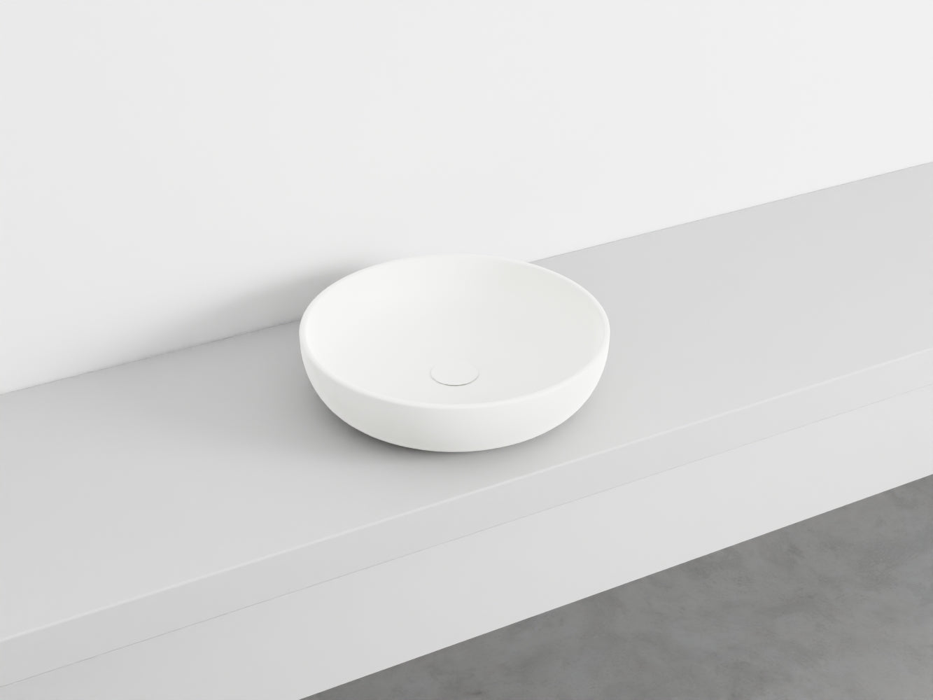 # LAVABO da APPOGGIO SHUI Ø45 - CIELO bacinella in ceramica per bagno moderno