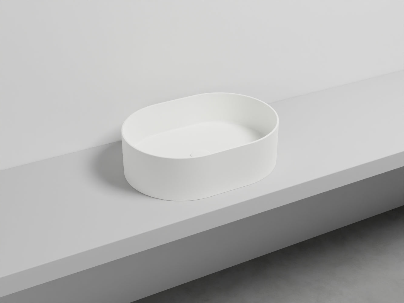 # LAVABO OVALE DA APPOGGIO THEO - CIELO in ceramica di alta qualità made in Italy per il tuo bagno