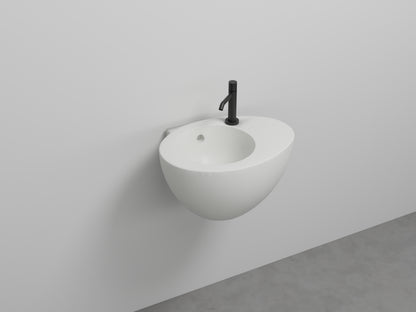 # LAVABO SOSPESO CON TROPPOPIENO LE GIARE 56Cm - CIELO sanitari per bagno in ceramica di alta qualità Made in Italy