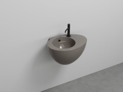 # LAVABO SOSPESO CON TROPPOPIENO LE GIARE 56Cm - CIELO sanitari per bagno in ceramica di alta qualità Made in Italy