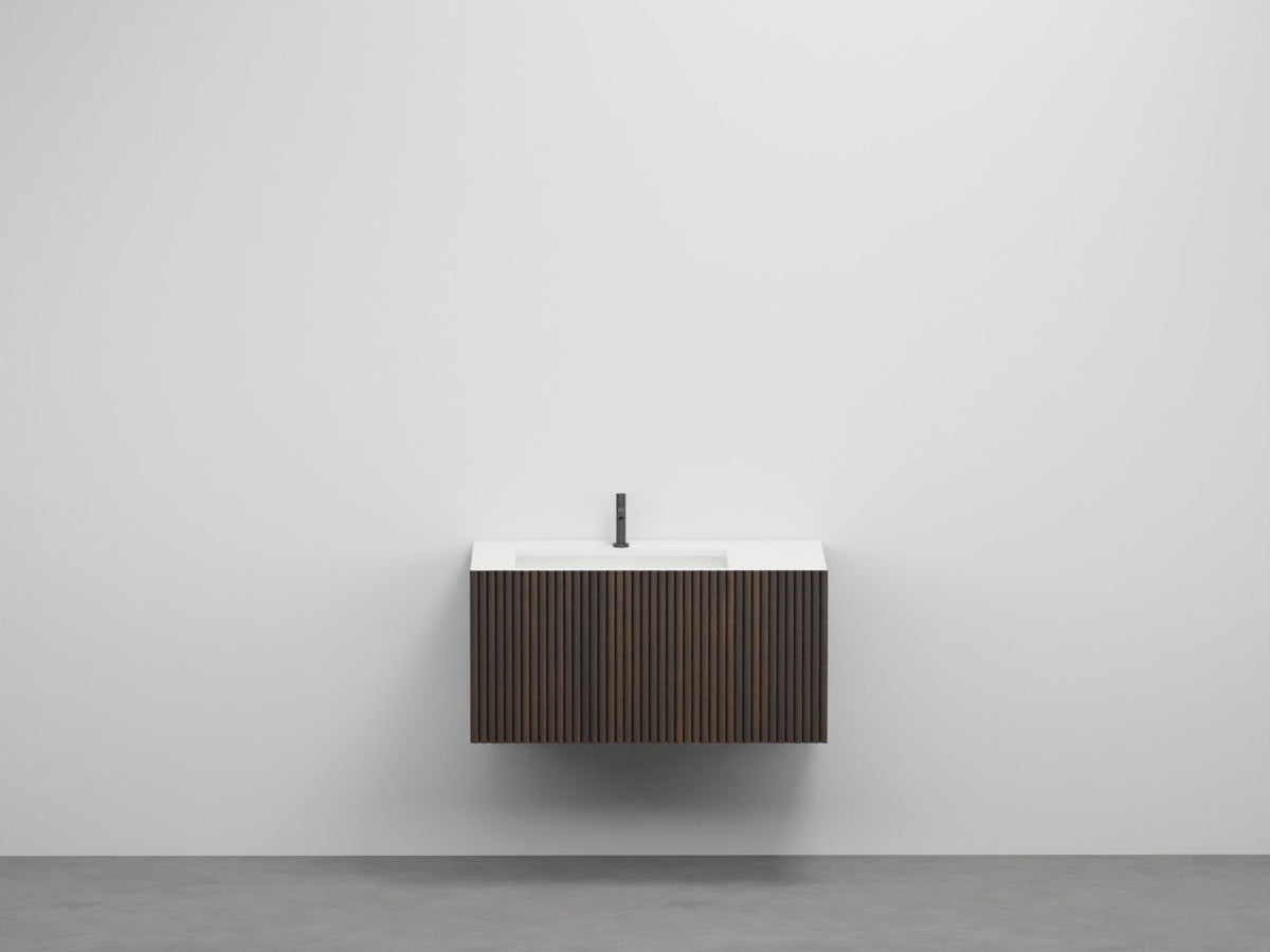 # LAVABO con MOBILE 90 CON DOGHE FILO - CIELO LAVABO A SINISTRA dal design pulito per bagno