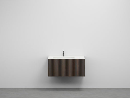 # LAVABO con MOBILE 90 CON DOGHE FILO - CIELO LAVABO A SINISTRA dal design pulito per bagno