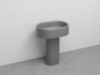 # LAVABO CON COLONNA E ACCESSORIO A SINISTRA ITACA - CIELO scarico a parete ideale per arredare ambienti bagno contemporanei