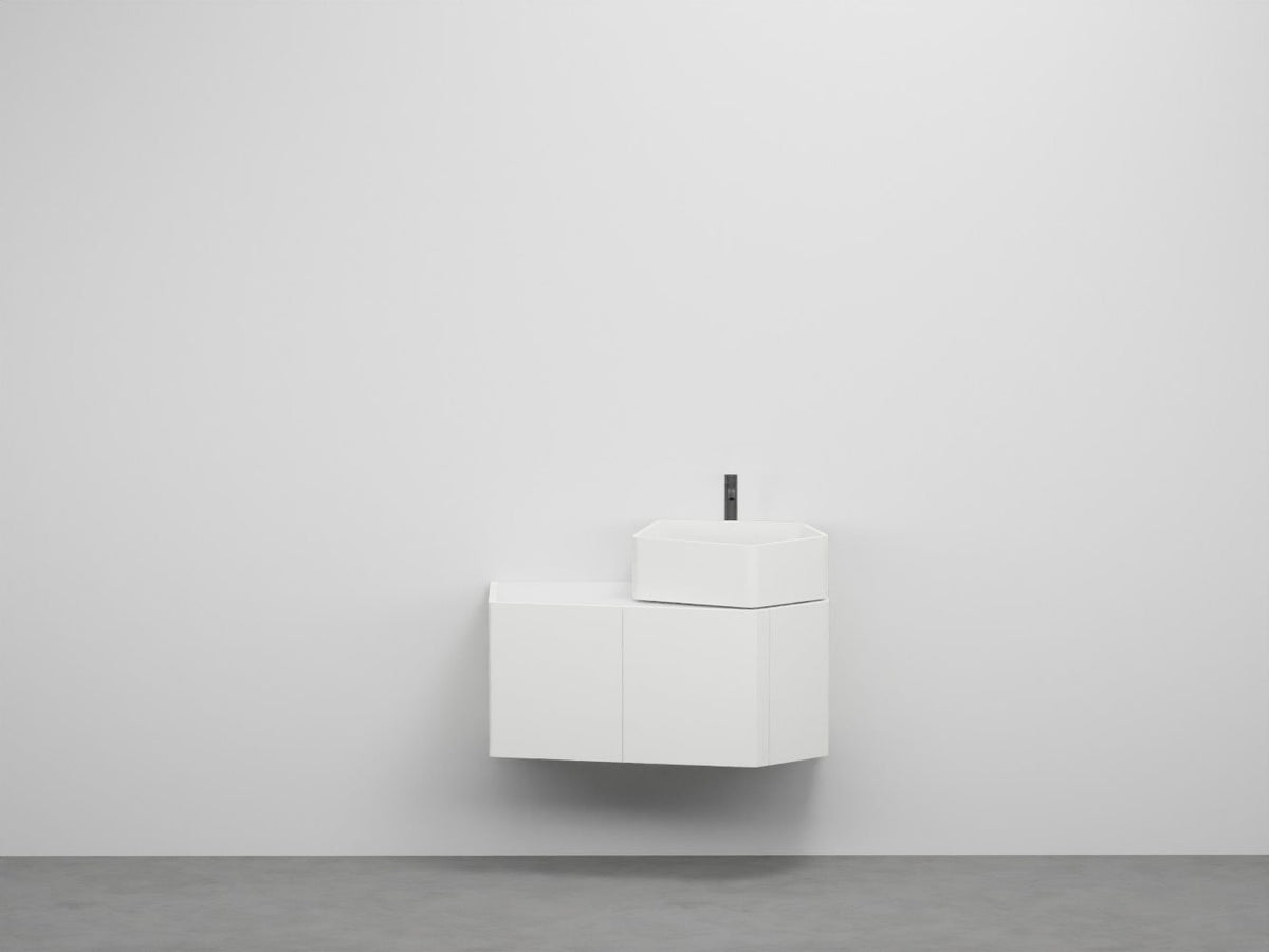 # MOBILE KANTO CON LAVABO da 87cm - CIELO design moderno, piano in ceramica, finiture personalizzabili e stile Made in Italy