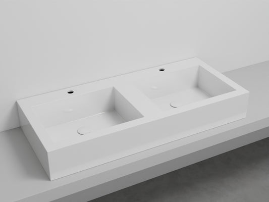 # LAVABO NARCISO DOPPIO - CIELO lavandino con vasca doppia per bagno design italiano