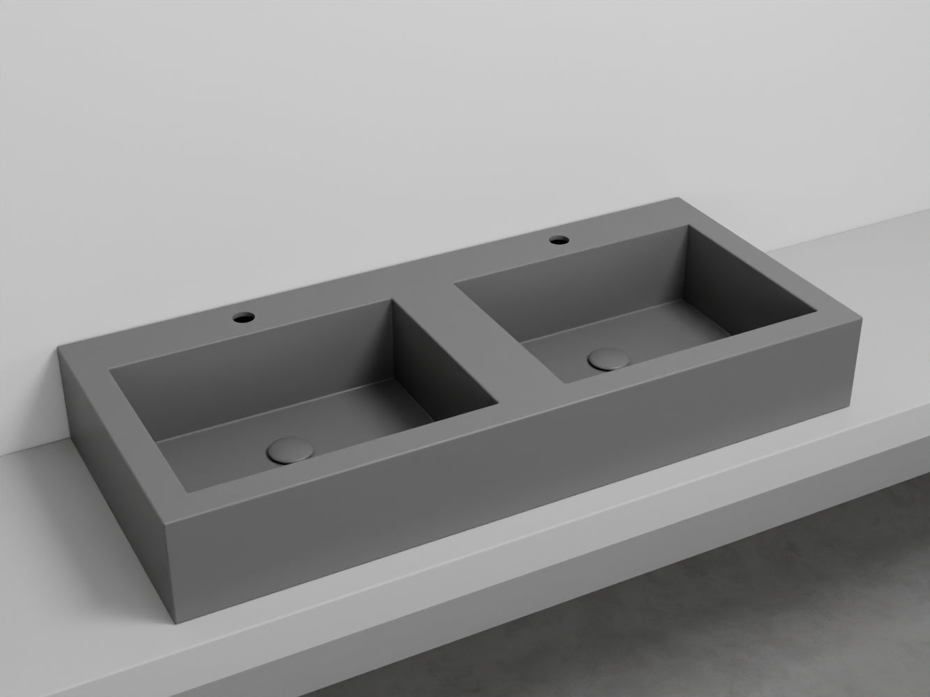 # LAVABO NARCISO DOPPIO - CIELO lavandino con vasca doppia per bagno design italiano