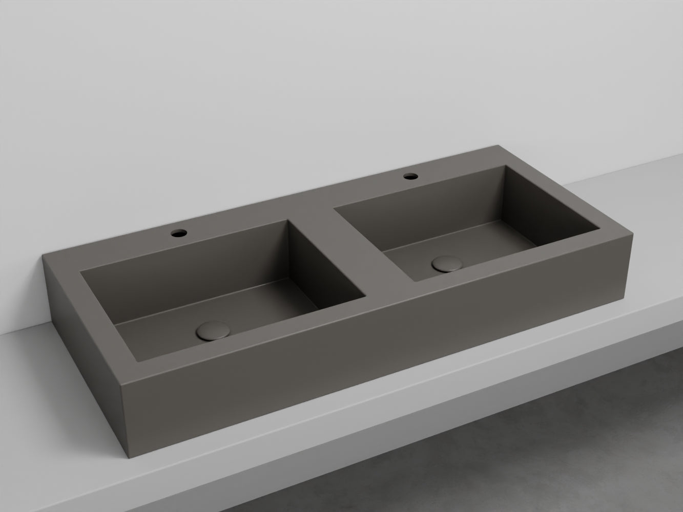 # LAVABO NARCISO DOPPIO - CIELO lavandino con vasca doppia per bagno design italiano