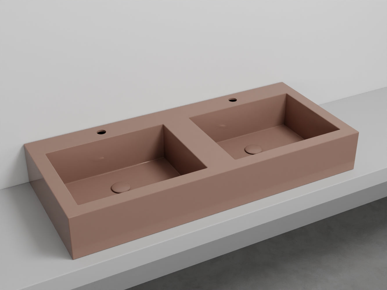 # LAVABO NARCISO DOPPIO - CIELO lavandino con vasca doppia per bagno design italiano