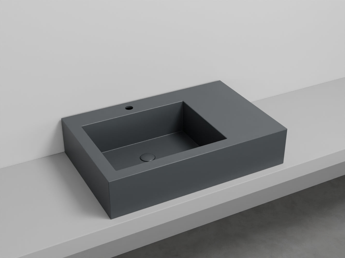 # LAVABO NARCISO MINI SINISTRO - CIELO lavandino in ceramica dal design raffinato e funzionale