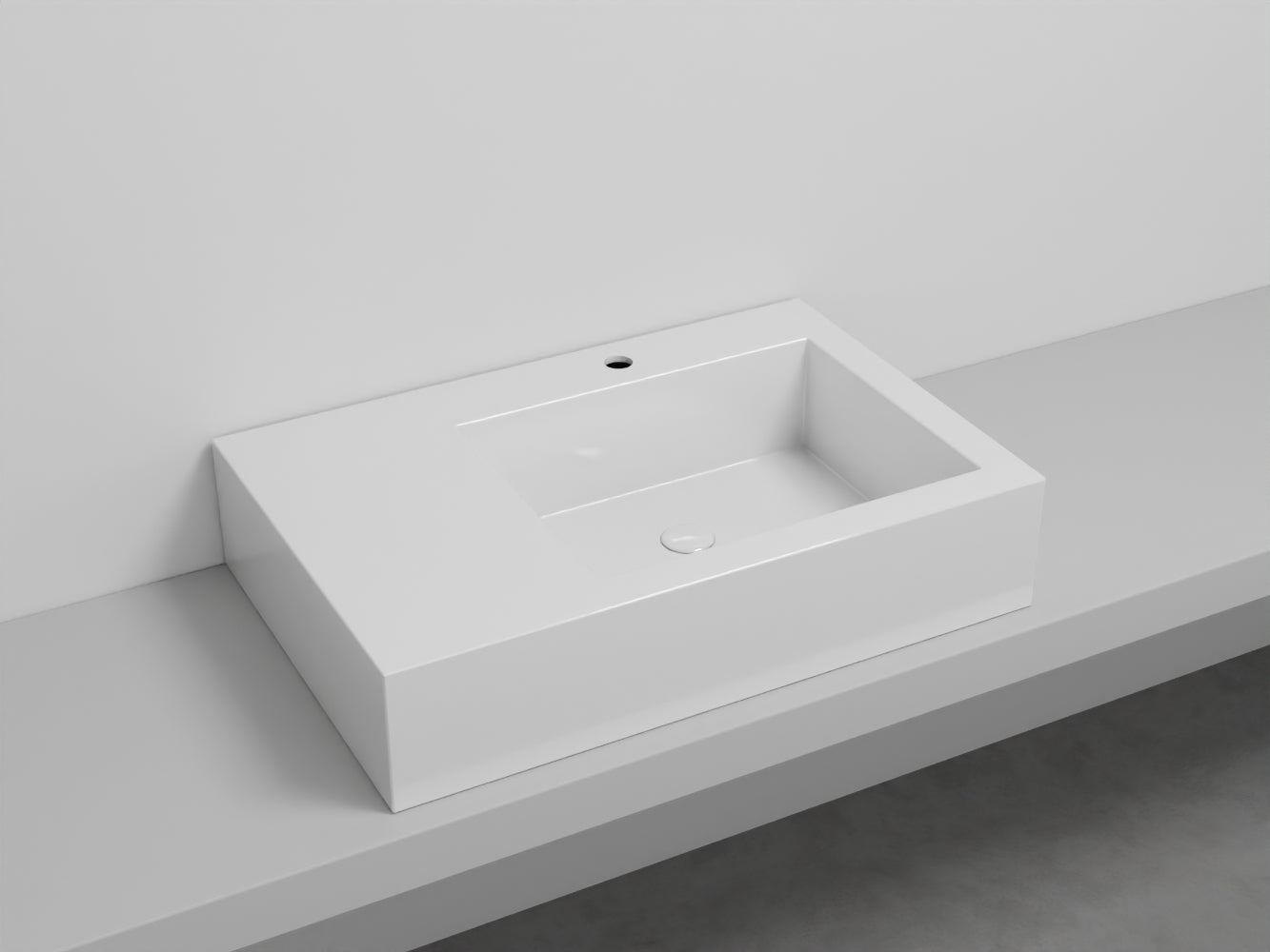 # LAVABO NARCISO MINI DESTRO - CIELO lavandino in ceramica dal design raffinato e funzionale
