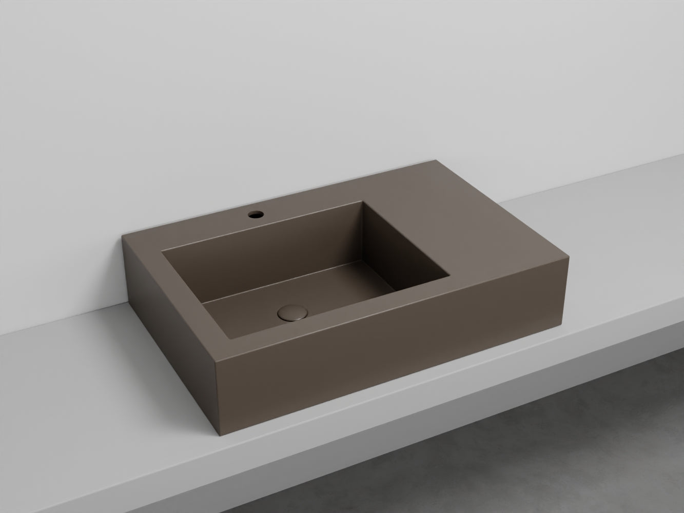 # LAVABO NARCISO MINI SINISTRO - CIELO lavandino in ceramica dal design raffinato e funzionale
