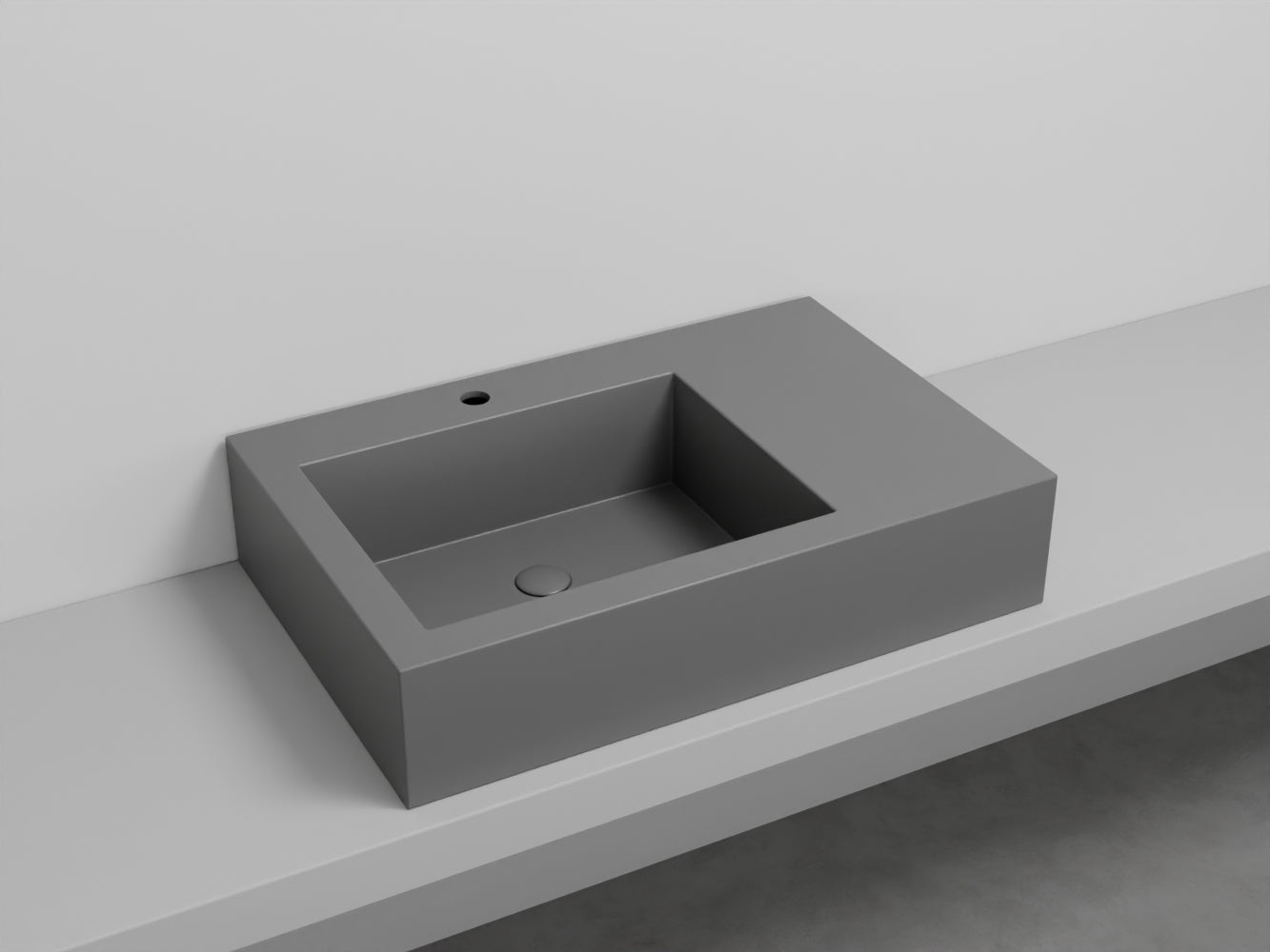 # LAVABO NARCISO MINI SINISTRO - CIELO lavandino in ceramica dal design raffinato e funzionale