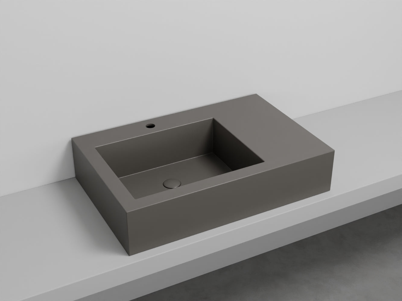 # LAVABO NARCISO MINI SINISTRO - CIELO lavandino in ceramica dal design raffinato e funzionale