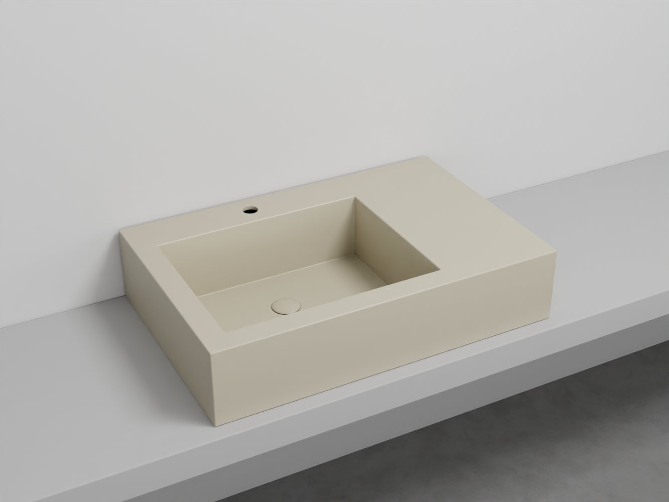 # LAVABO NARCISO MINI SINISTRO - CIELO lavandino in ceramica dal design raffinato e funzionale