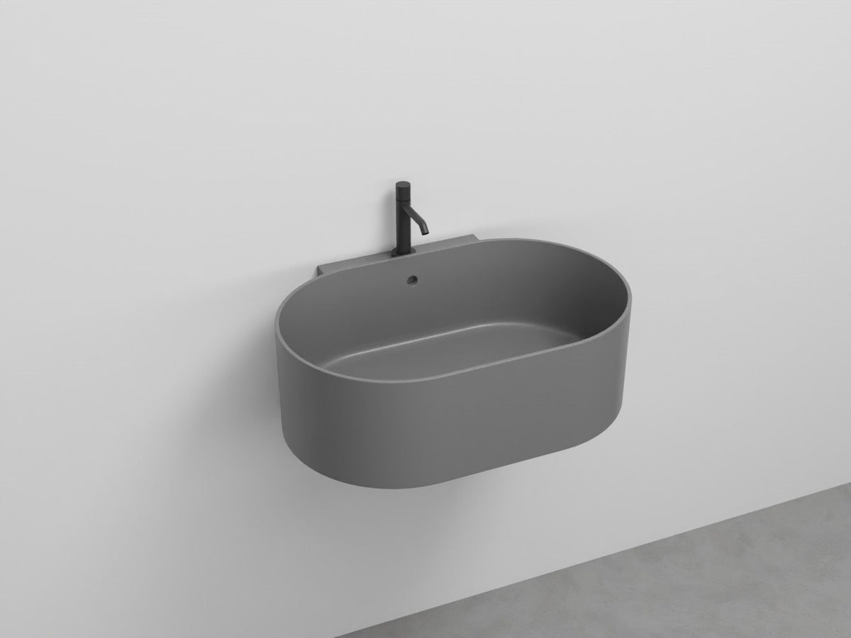 # LAVABO OVALE MONOFORO da appoggio o sospeso OTIS - CIELO soluzione elegante e versatile per il bagno contemporaneo