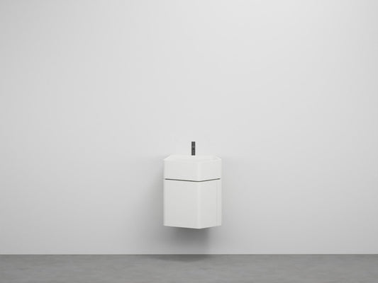 # MOBILE KANTO CON LAVABO con TROPPOPIENO da 50cm - CIELO salvaspazio elegante e finiture personalizzabili Made in Italy