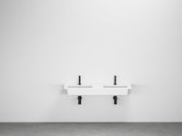 # LAVABO DOPPIO SOSPESO ERA 120Cm - CIELO in ceramica perfetta per bagni contemporanei condivisi o spazi ampi