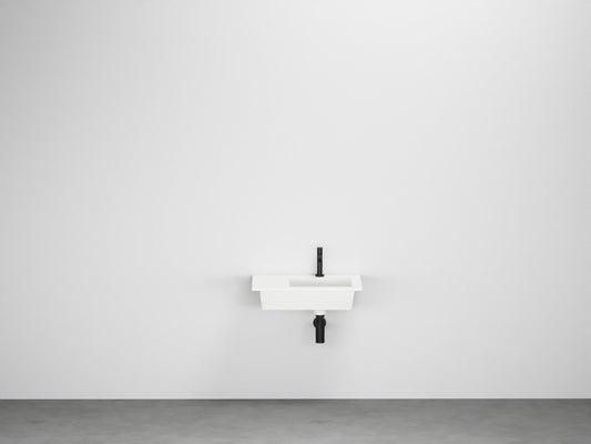# LAVABO SOSPESO ERA 60 con BACINO DESTRO - CIELO realizzato in ceramica di alta qualità