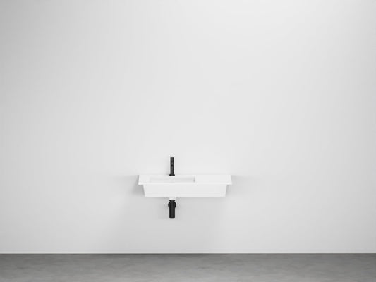 # LAVABO SOSPESO ERA 80 con BACINO SINISTRO - CIELO arredo bagno dal design moderno