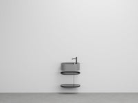 # LAVABO LES PETITES OVALE 46 con STRUTTURA E PIANO - CIELO lavandino per bagno ideale per spazi stretti e contenuti