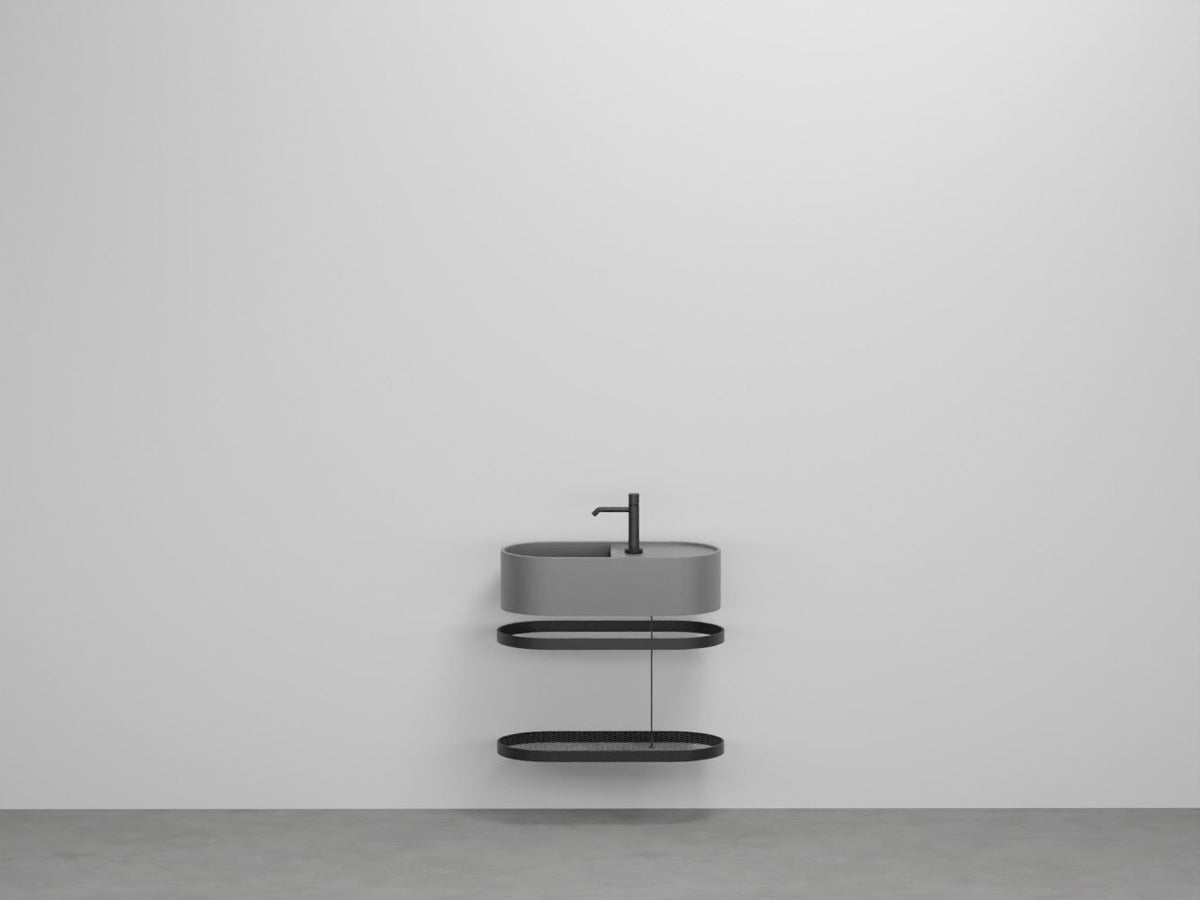 # LAVABO LES PETITES OVALE 60 CON STRUTTURA - CIELO lavandino bagno in ceramica Made in Italy