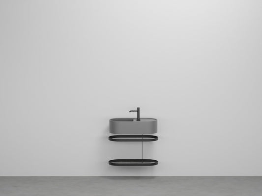 # LAVABO LES PETITES OVALE 60 CON STRUTTURA - CIELO lavandino bagno in ceramica Made in Italy