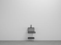 # LAVABO LES PETITES QUADRATO CON STRUTTURA - CIELO con struttura in metallo dal design minimal