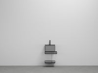 # LAVABO LES PETITES QUADRATO CON STRUTTURA E PIANO - CIELO ideale per ambienti di dimensioni contenute