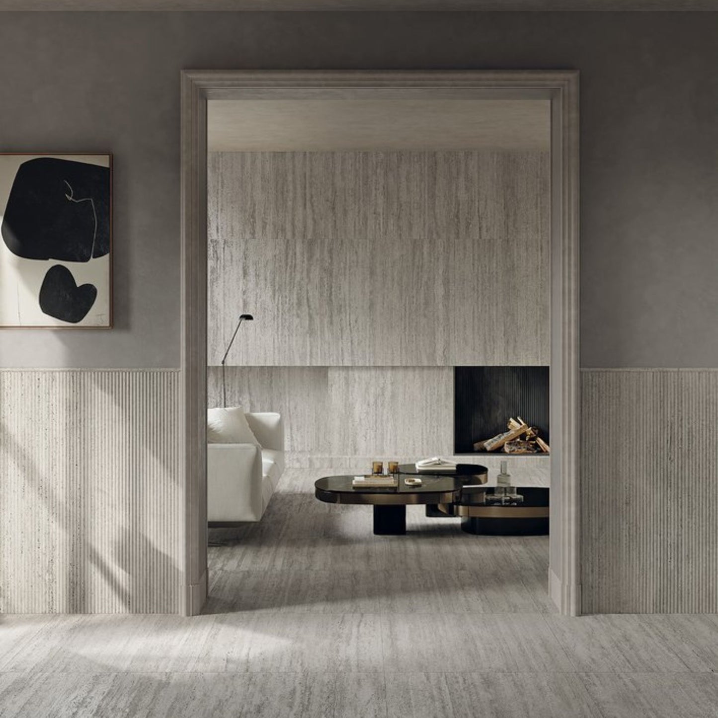 # MATERIA - FAP CERAMICHE pavimenti materici per ambienti residenziali orientati alla materia
