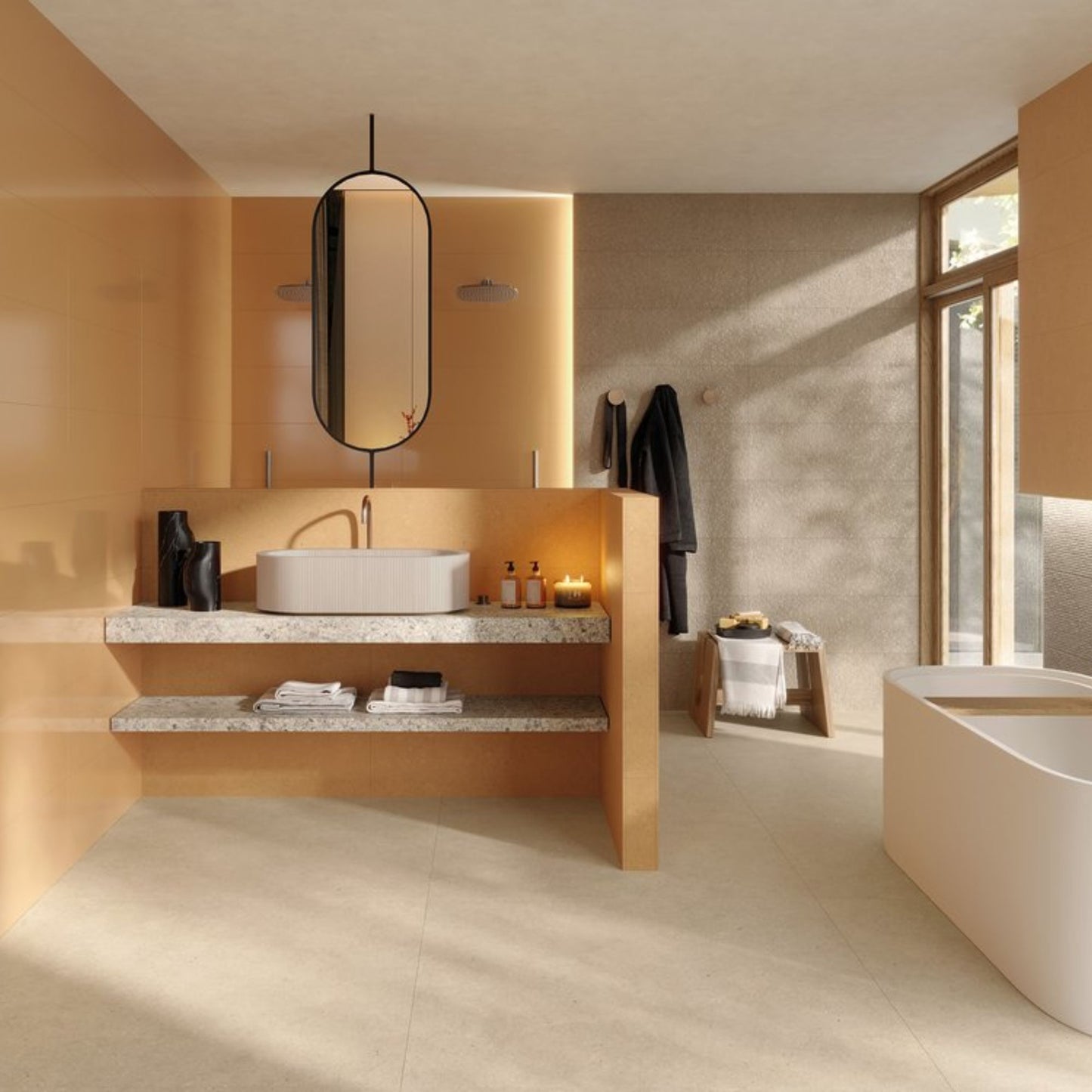 # MATERIA - FAP CERAMICHE pavimenti materici per ambienti residenziali orientati alla materia