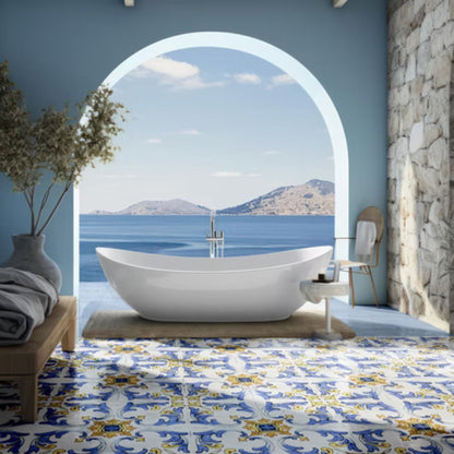 MAIOLICHE DEL GOLFO SAVOIA ITALIA Piastrelle in gres porcellanato decorato effetto maiolica napoletana per pavimenti e rivestimenti d’interni ed esterni