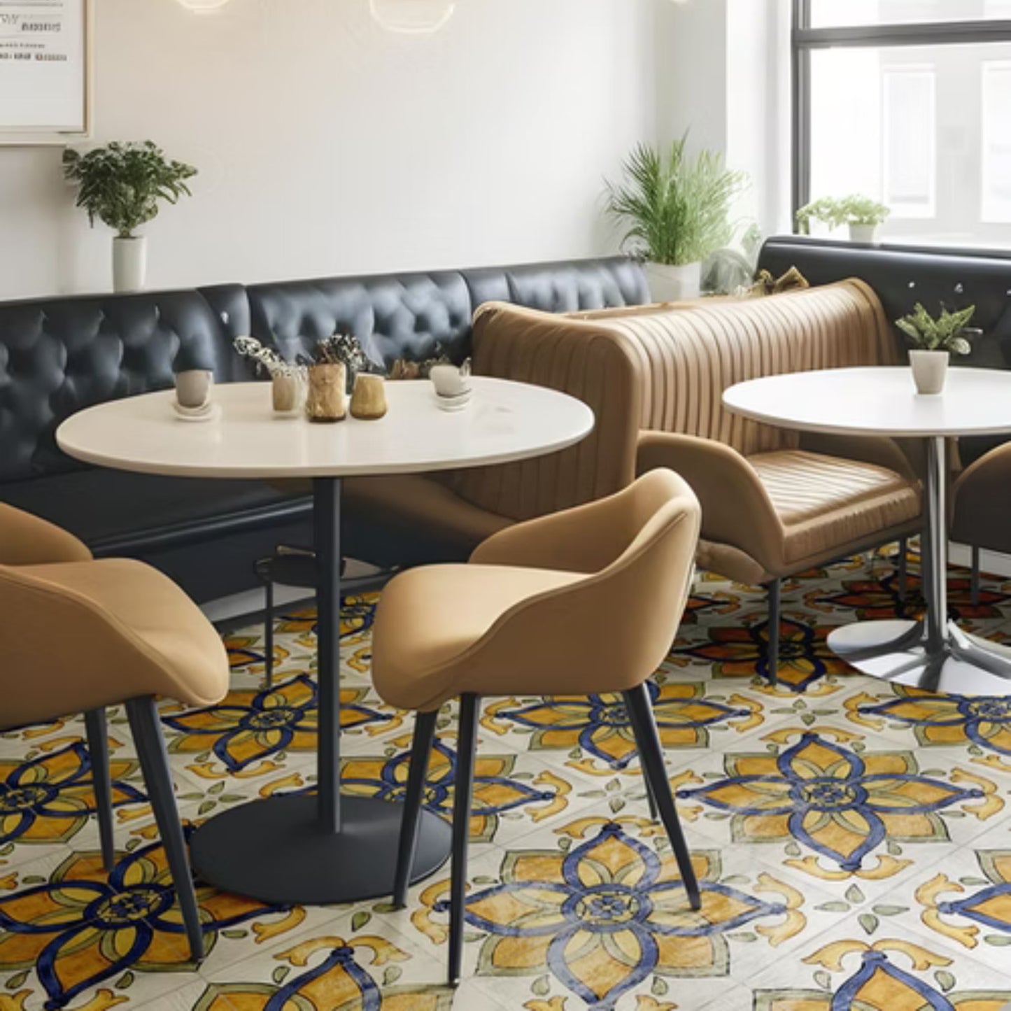 MAIOLICHE DEL GOLFO SAVOIA ITALIA Piastrelle in gres porcellanato decorato effetto maiolica napoletana per pavimenti e rivestimenti d’interni ed esterni