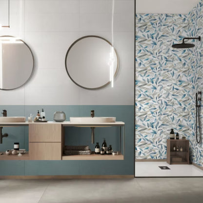 MEDLEY SAVOIA ITALIA rivestimenti in bicottura in pasta bianca per bagno e living dallo stile elegante e contemporaneo