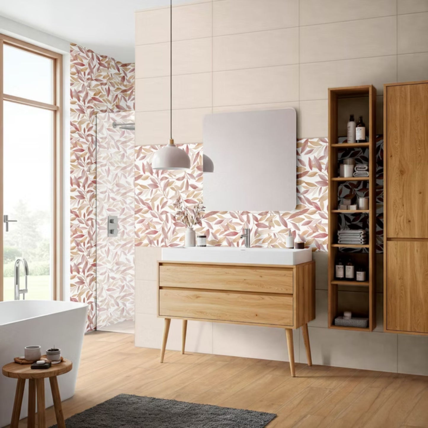 MEDLEY SAVOIA ITALIA rivestimenti in bicottura in pasta bianca per bagno e living dallo stile elegante e contemporaneo