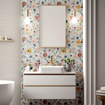 MEDLEY SAVOIA ITALIA rivestimenti in bicottura in pasta bianca per bagno e living dallo stile elegante e contemporaneo