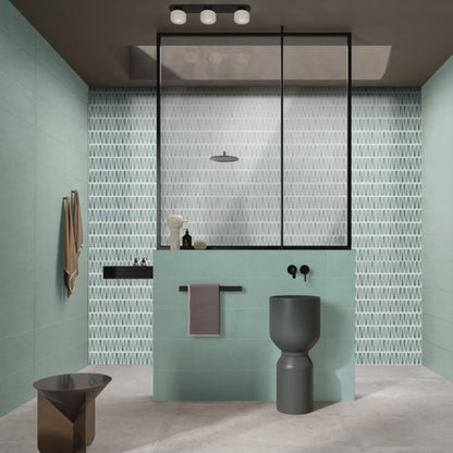 MEDLEY SAVOIA ITALIA rivestimenti in bicottura in pasta bianca per bagno e living dallo stile elegante e contemporaneo