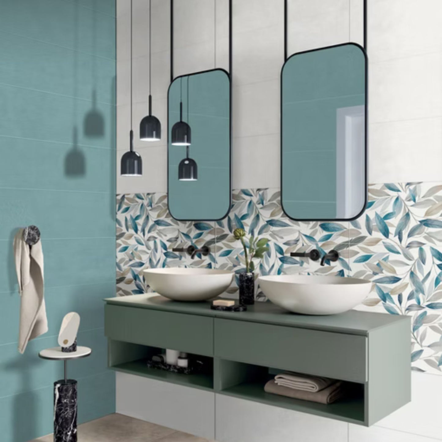 MEDLEY SAVOIA ITALIA rivestimenti in bicottura in pasta bianca per bagno e living dallo stile elegante e contemporaneo