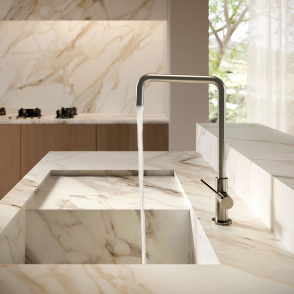 Miscelatore Cucina Newform Maki Design Moderno per Lavello in Acciaio Inox