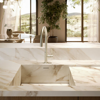 Miscelatore Cucina Newform Maki Design Moderno per Lavello in Acciaio Inox