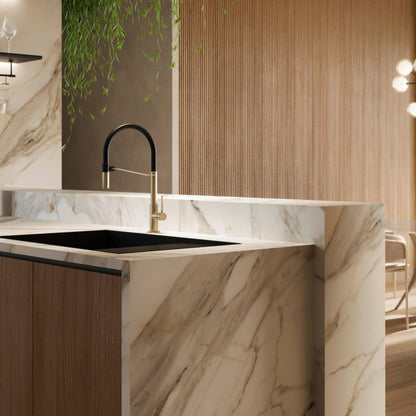 Miscelatore Cucina Newform Maki Design Moderno per Lavello in Acciaio Inox