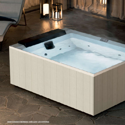 # MINIPISCINA IDROMASSAGGIO da esterno DIVINA M BASIC SPA - NOVELLINI piscina multifunzione rettangolare