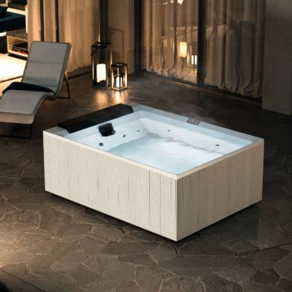 # MINIPISCINA IDROMASSAGGIO da esterno DIVINA M BASIC SPA - NOVELLINI piscina multifunzione rettangolare