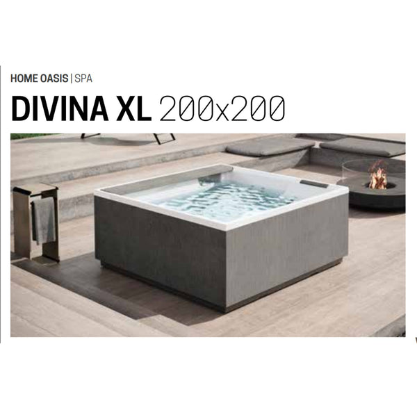 # MINIPISCINA IDROMASSAGGIO da esterno DIVINA XL SPA - NOVELLINI Vasca idromassaggio da esterno