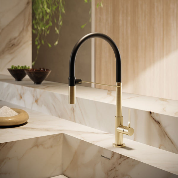 Miscelatore Cucina Newform Maki Design Moderno per Lavello in Acciaio Inox