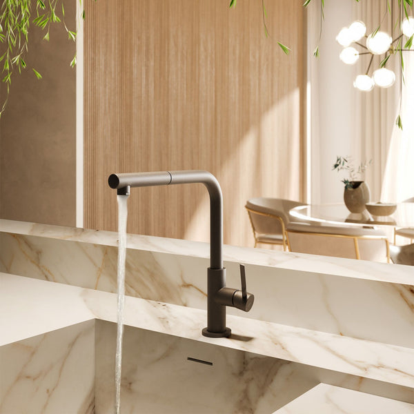 Miscelatore Cucina Newform Maki Design Moderno per Lavello in Acciaio Inox