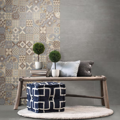 MOOD SAVOIA ITALIA rivestimenti in bicottura in pasta bianca effetto contemporaneo materico per bagno e living