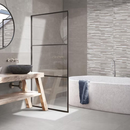 MOOD SAVOIA ITALIA rivestimenti in bicottura in pasta bianca effetto contemporaneo materico per bagno e living